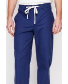 Ghislain broek van marineblauwe linnenmix