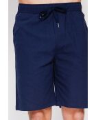 Pantaloncini Cédric marine 100% lino