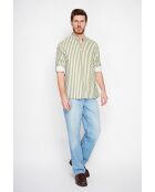 Chemise 100% lin Gontran kaki