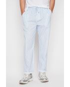 Antoine Azur Hose aus 100% Leinen