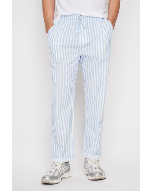 Antoine Azur Hose aus 100% Leinen
