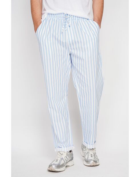 Antoine Azur Hose aus 100% Leinen