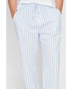 Antoine Azur Hose aus 100% Leinen
