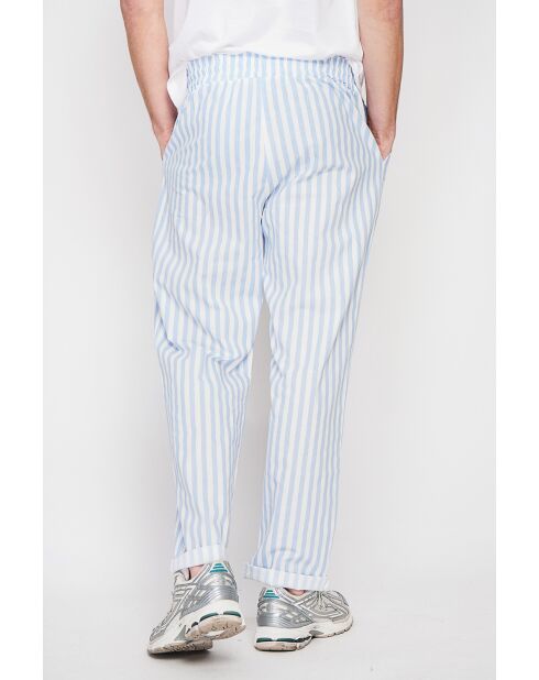 Antoine Azur Hose aus 100% Leinen