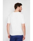 Pull-over en coton Florent blanc