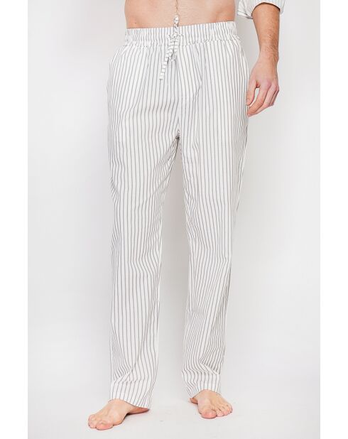 Pantalon 100% lin Gilbert blanc