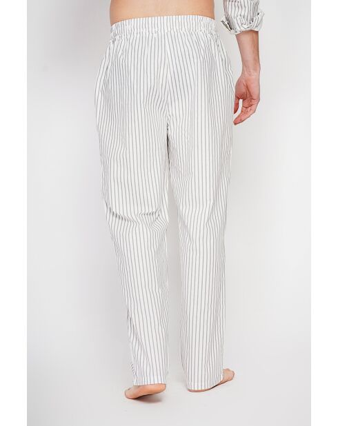 Pantalon 100% lin Gilbert blanc