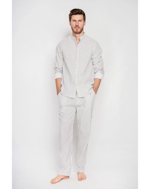 Pantalon 100% lin Gilbert blanc