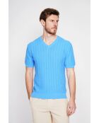 Pull-over en coton Florent azur