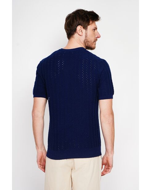 Pull-over en coton Florent marine