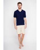 Pull-over en coton Florent marine