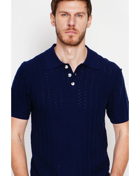 Pull-over en coton Bruno marine