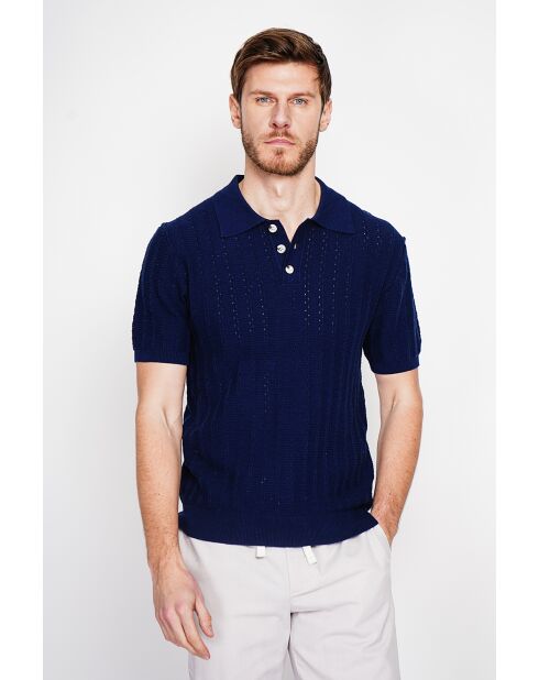 Pull-over en coton Bruno marine