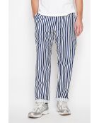 Hose Antoine Marine aus 100% Leinen