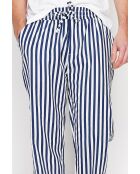 Hose Antoine Marine aus 100% Leinen