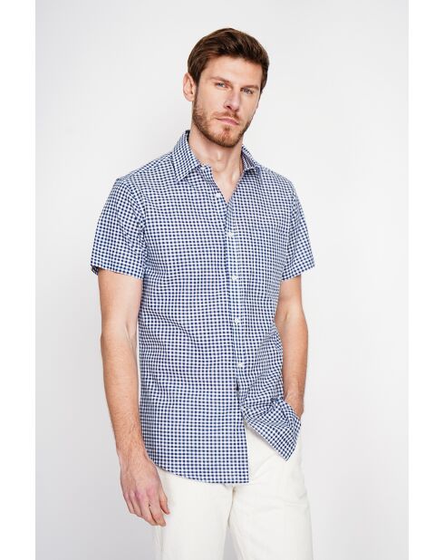 Marineblaues Baumwollhemd Felix