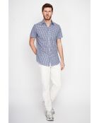 Marineblaues Baumwollhemd Felix