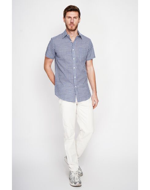 Marineblaues Baumwollhemd Felix