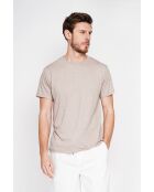 T-shirt en lin mélangé Gilbert beige