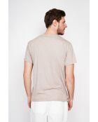 T-shirt en lin mélangé Gilbert beige