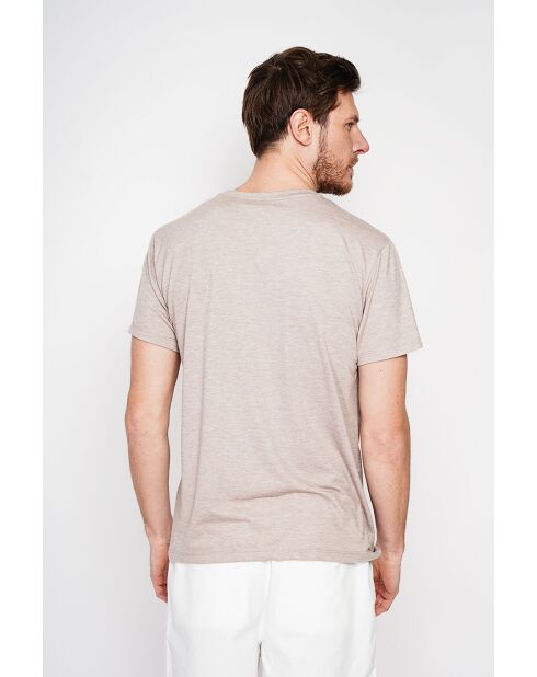 T-shirt en lin mélangé Gilbert beige