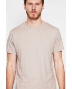 T-shirt en lin mélangé Gilbert beige