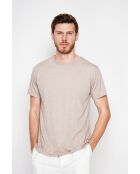T-shirt en lin mélangé Gilbert beige