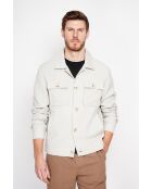 Chemise en lin mélangé Étienne beige