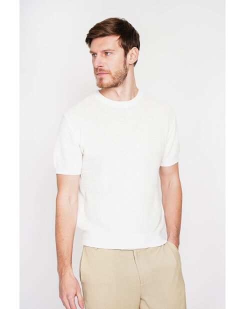 Pull-over en coton Gérvasius blanc