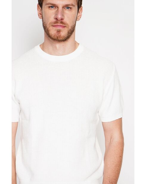 Pull-over en coton Gérvasius blanc