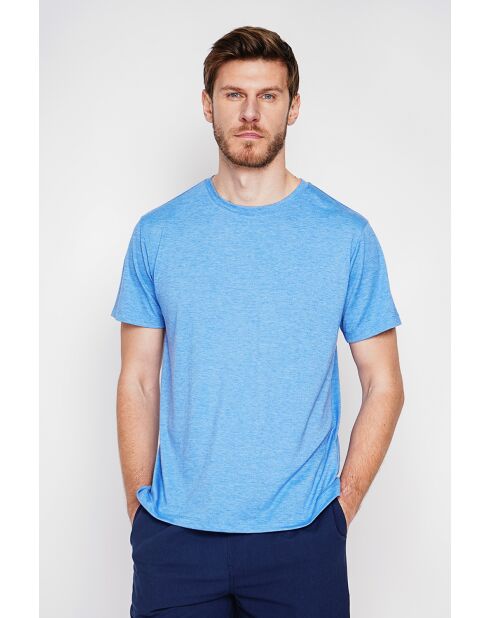 Gilbert Azur T-Shirt aus Leinenmischung