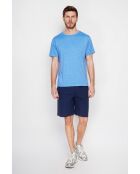 Gilbert Azur T-Shirt aus Leinenmischung