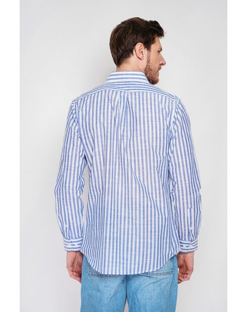 Frédéric marineblauw katoenen hemd