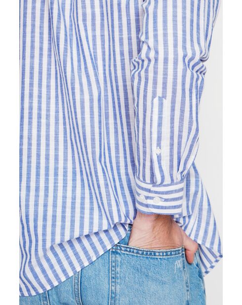 Frédéric marineblauw katoenen hemd