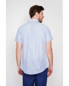 Marineblauw katoenen hemd David