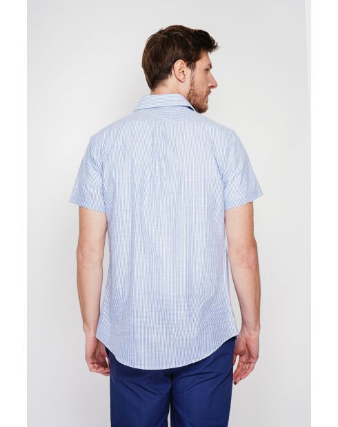 David marineblaues Baumwollhemd