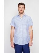 Marineblauw katoenen hemd David