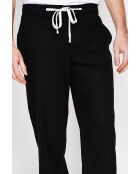 Pantalon en lin mélangé Ghislain noir
