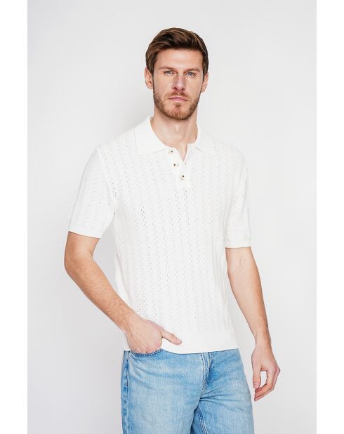 Pull-over en coton Bruno blanc