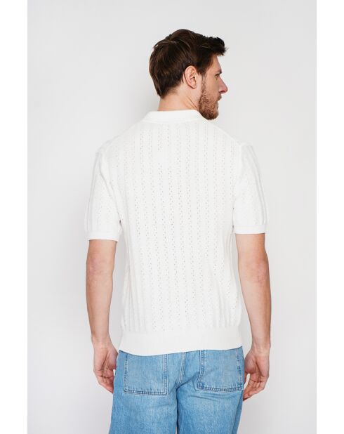 Pull-over en coton Bruno blanc