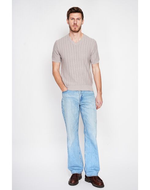 Beige katoenen trui Florent