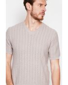 Beige katoenen trui Florent