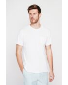 Weißes T-Shirt aus Leinenmischung von François