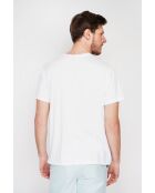 Weißes T-Shirt aus Leinenmischung von François