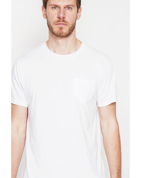 Weißes T-Shirt aus Leinenmischung von François