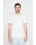 Weißes T-Shirt aus Leinenmischung von François