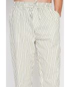 Gilbert khakifarbene Hose aus 100% Leinen