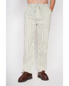 Gilbert khakifarbene Hose aus 100% Leinen