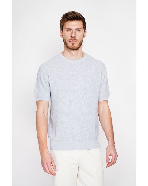 Pull-over en coton Gérvasius gris perle