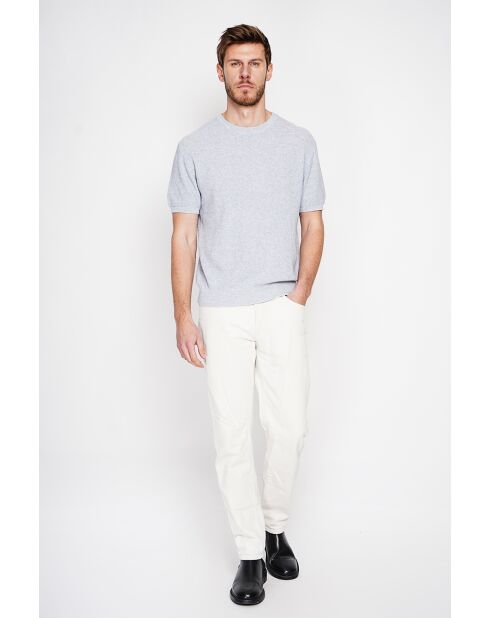 Pull-over en coton Gérvasius gris perle